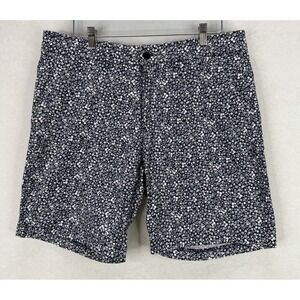 Lululemon Men's Navy Floral Commission Short Golf Casual Rare Print Size 36